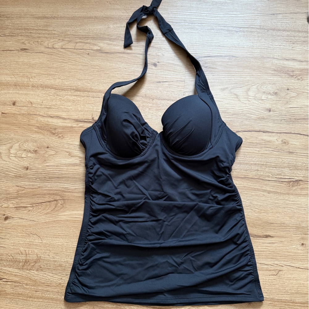 Tommy Bahama Black Halter Tankini Top